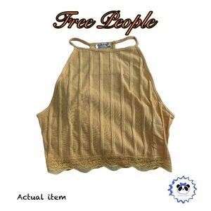 Free People - All Your Love Crop Top - Sunshine Yellow - XS, NWT